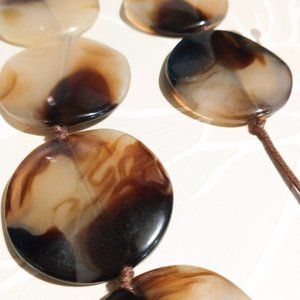 Pre-loved oversize acrylic necklace on rope